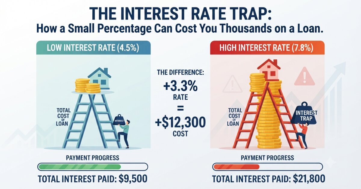 The Interest Rate Trap: Why 3.3% Costs €1,845 on One Loan and €152,086 on Another